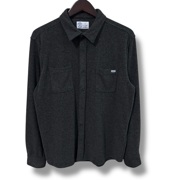 Hurley Other - Hurley Men's Woven Twill Flannel Button Down Shirt Gray Size Large 22 x 29
